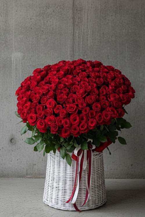 Sepette 300 Kırmızı Gül