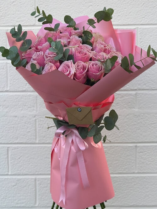 60 Cm 50 Pembe Gülden Buket