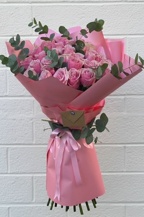 60 Cm 50 Pembe Gülden Buket