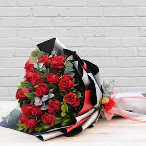 70 Cm 30 Adet Kırmızı Gülden Buket