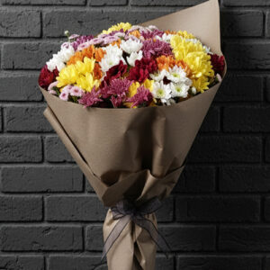 10 Dal Renkli Papatya Buketi