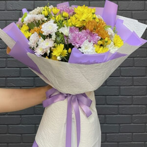 40 Dal Renkli Papatya Buketi