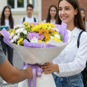 40 Dal Renkli Papatya Buketi
