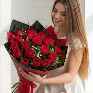 60 Cm 30 Kırmızı Gülden Buket 60 Cm 30 Kırmızı Gülden Buket