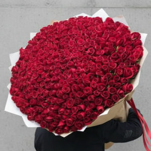 80 Cm 200 Kırmızı Gülden Buket