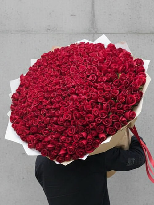 80 Cm 200 Kırmızı Gülden Buket