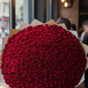 80 Cm 200 Kırmızı Gülden Buket