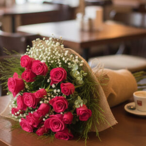 70 Cm 21 Adet Kırmızı Gülden Buket